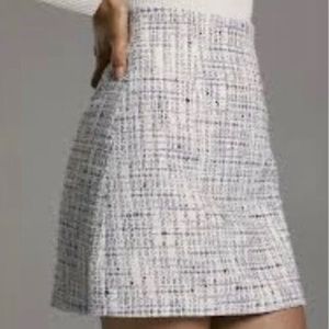 Babaton Purple Tweed Skirt